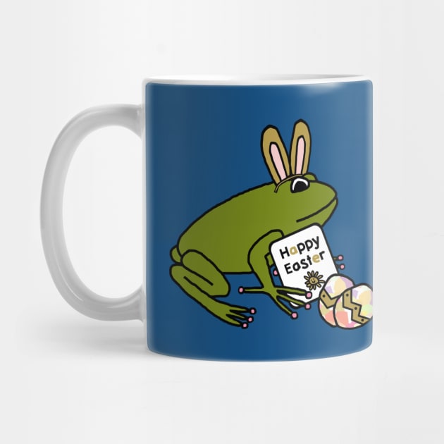 Happy Easter Bunny Ears Frog by ellenhenryart